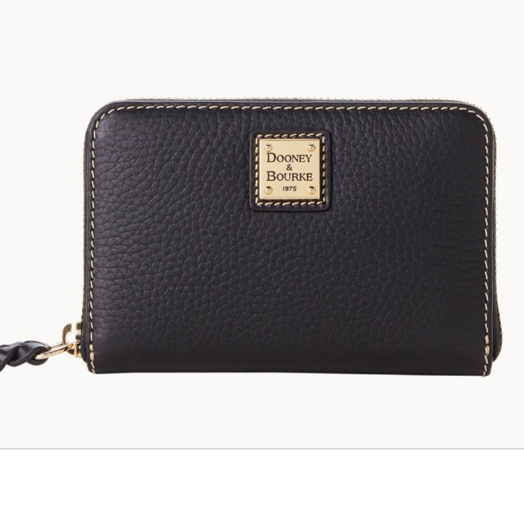 Dooney & Bourke Pebble Grain Medium Zip Around Wallet